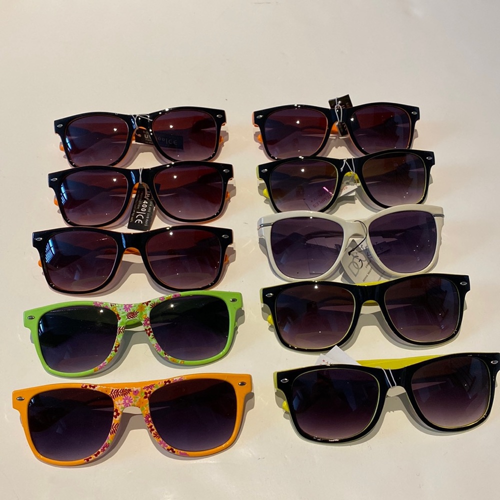 New - Lot of 10 Womens Assorted Sunglasses Summer Shades Frames